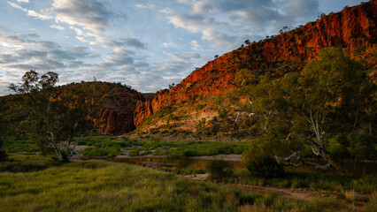 Rocky Mountain landscape Gorge in desert Australia