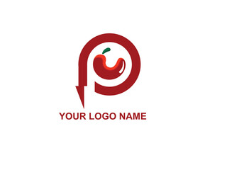 Spicy chili logo icon vector red pepper logo template Premium Vector