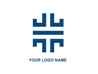 Obraz premium Four Letter L Rotating Inside Shield Icon Logo Design