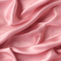 Luxury pink silk fabric texture, elegant seamless pattern, realistic light and shadow background, photorealistic wallpaper, generative ai
