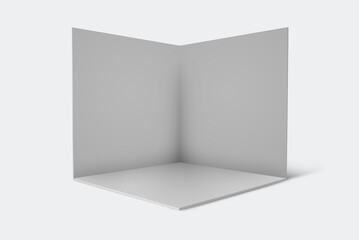 white empty 3D Room background 3d render