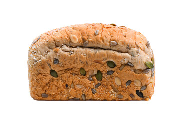 Whole wheat bread on transparent png