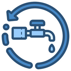 recycle water icon
