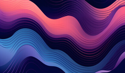 gradient purple, blue wavy dynamic abstract background. Generative AI