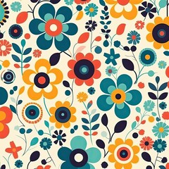 Vintage Floral Background: Seamless Illustration for Chic Decoration
