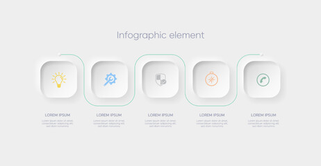Infographic design template with place for your data with icon, steps, timelines or processes