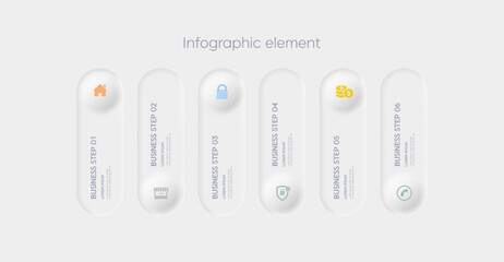 Infographic design template with place for your data with icon, steps, timelines or processes