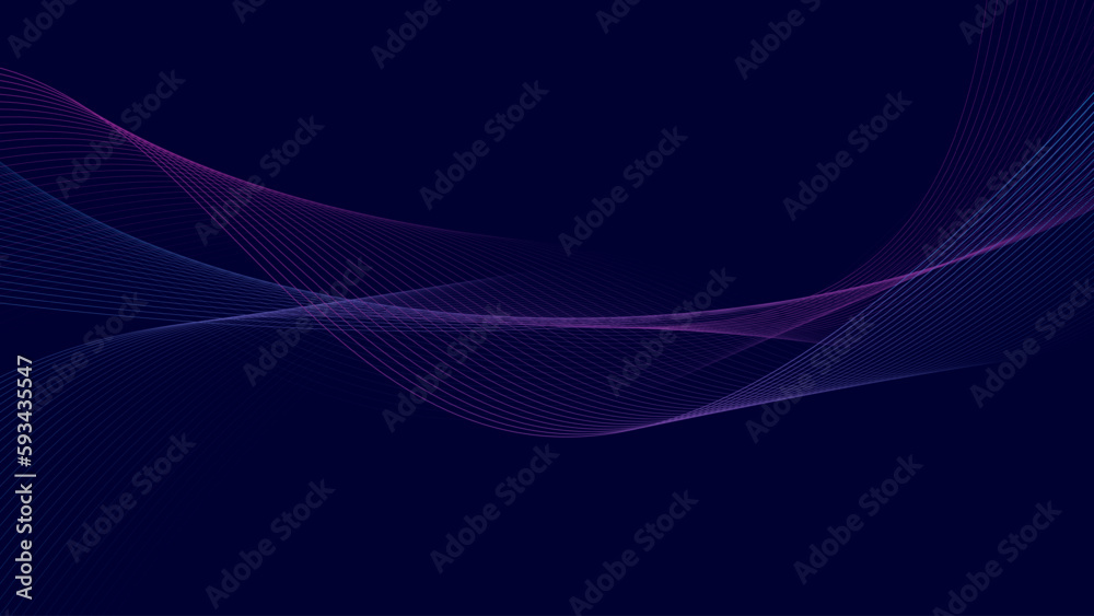 Aufkleber modern abstract glowing wave background. dynamic flowing wave lines design element. futuristic techn