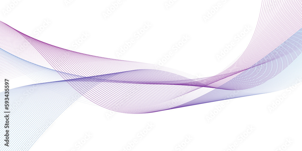 Aufkleber modern abstract glowing wave background. dynamic flowing wave lines design element. futuristic techn