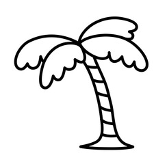 Palm tree outline icon