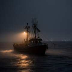 Fototapeta premium ship in the sea