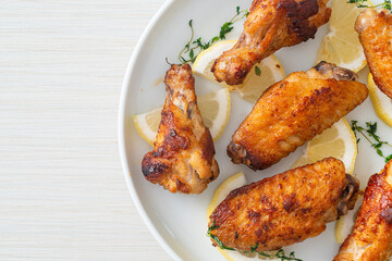 fried lemon pepper chicken wings