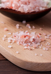 Pink edible Rose salt seasoning