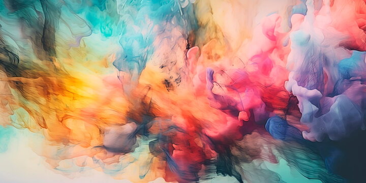 abstract watercolor texture with soft pastel colors Generative AI