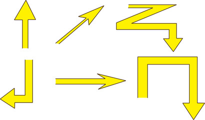 set of four arrows