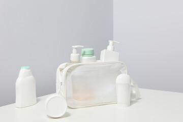 Toilet bag for different toilet and self care accessories