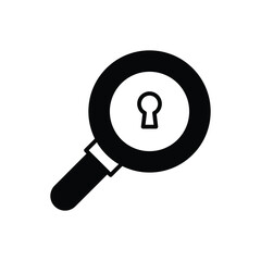 Search Security icon vector stock.