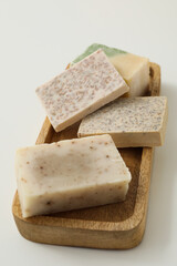 Soap - spa, beauty procedures and skin care concept
