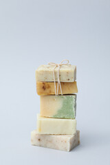 Soap - spa, beauty procedures and skin care concept