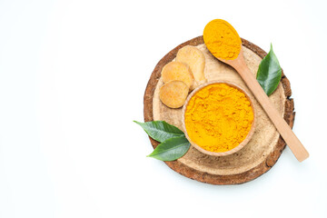 Fragrant seasoning - turmeric, one of the main ingredients in Indian curry