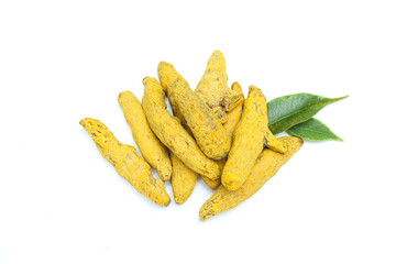 Fragrant seasoning - turmeric, isolated on white background