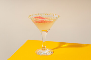 Grapefruit cocktail, alcohol or non alcoholic drink for party