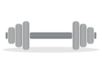dumbbell symbol for training on a white background athletics bodybuilding emblem