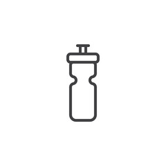 Sport bottle line icon