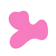 Pink Blob Abstract Shapes Vector