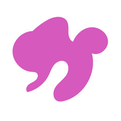 Pink Blob Abstract Shapes Vector