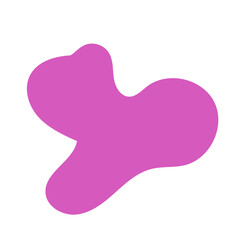 Pink Blob Abstract Shapes Vector