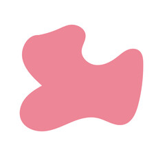 Pink Blob Abstract Shapes Vector