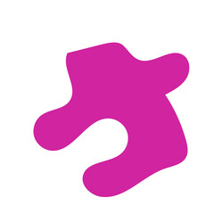 Pink Blob Abstract Shapes Vector