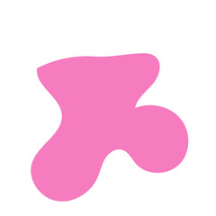 Pink Blob Abstract Shapes Vector