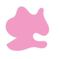 Pink Blob Abstract Shapes Vector