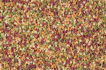 Uncooked stelline pasta