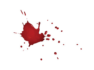 Concept Blood splash. The blood splash illustration is created using a flat, vector style with a simple yet powerful design. Vector illustration.