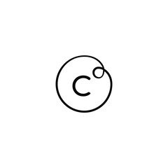 Celsius Line Style Icon Design