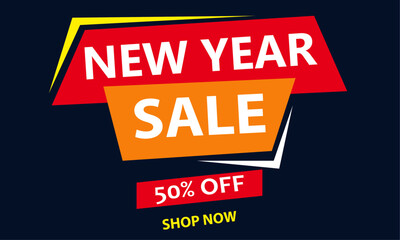 Happy New Year Sale Banner