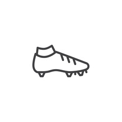 Football boot line icon