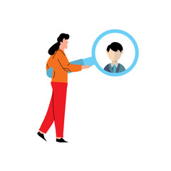 Hiring Employe illustration