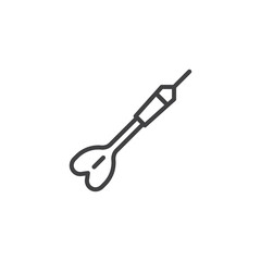 Dart arrow line icon