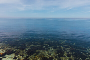 a sea floor stones nature boat trip