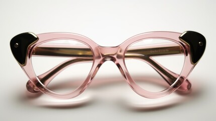 Front View of Fun and Funky Heart-Shaped Glasses for a Playful Look Generative Ai 