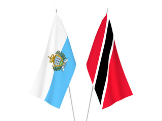 Republic of Trinidad and Tobago and San Marino flags