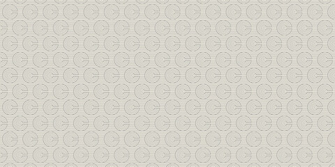Abstract geometric monochrome circle texture seamless pattern background. geometric shapes vector backdrop.