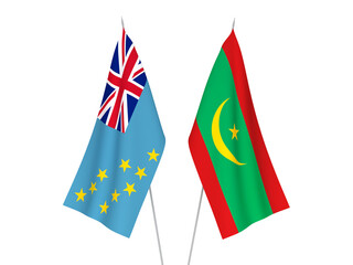 Tuvalu and Islamic Republic of Mauritania flags