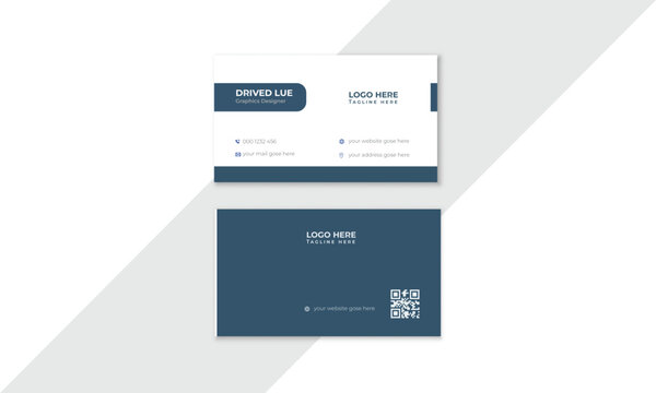 Personal business card template, Modern business card design