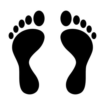 Footprints caused by executive shoes Travel concept. vector illustration 10 eps.