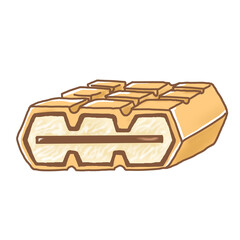 チョコレートモナカアイス